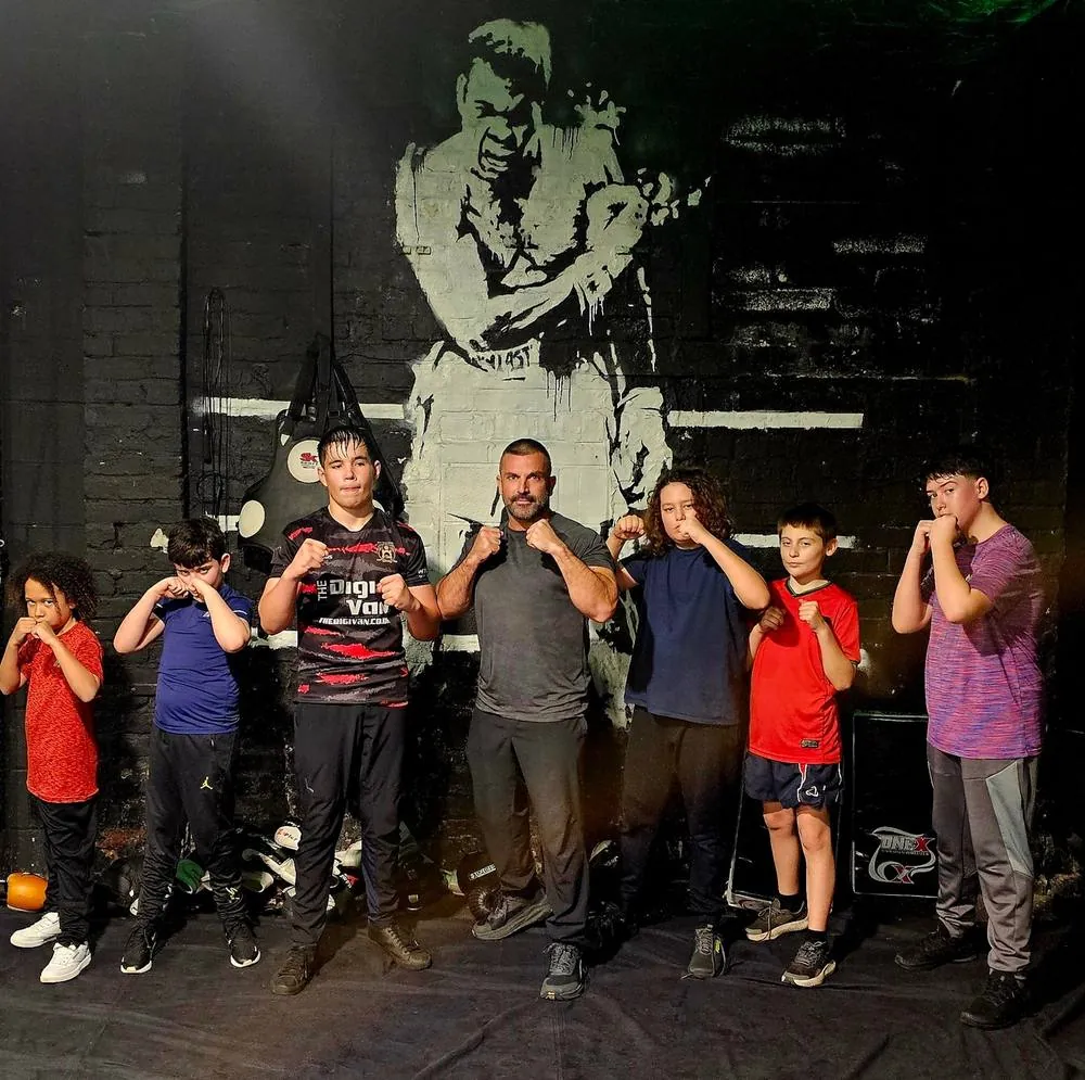 David and young people training