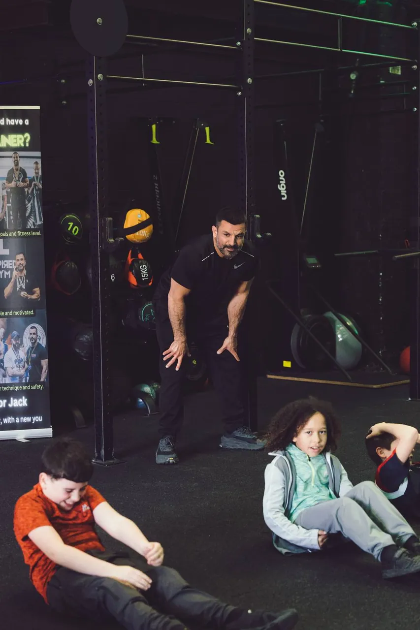 Young people at Inspired Gym with David
