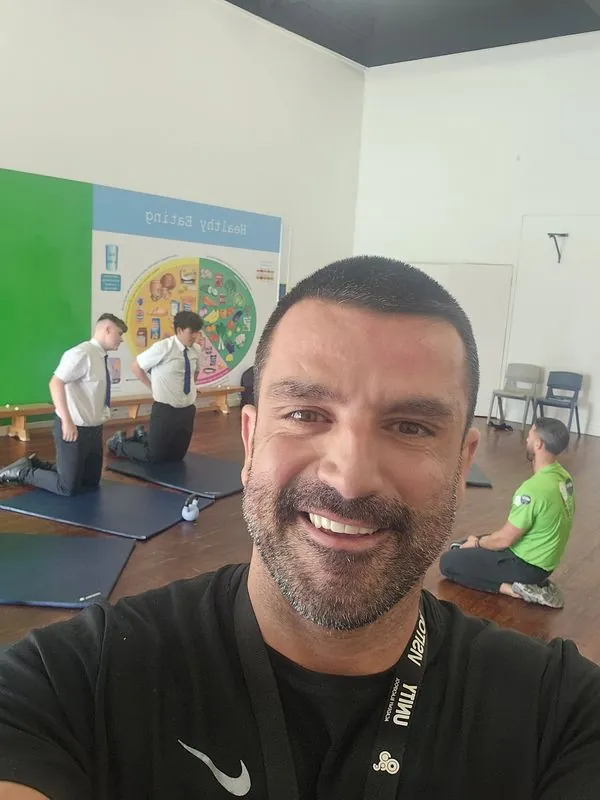 David Zahedi in session at Unity Academy, Blackpool